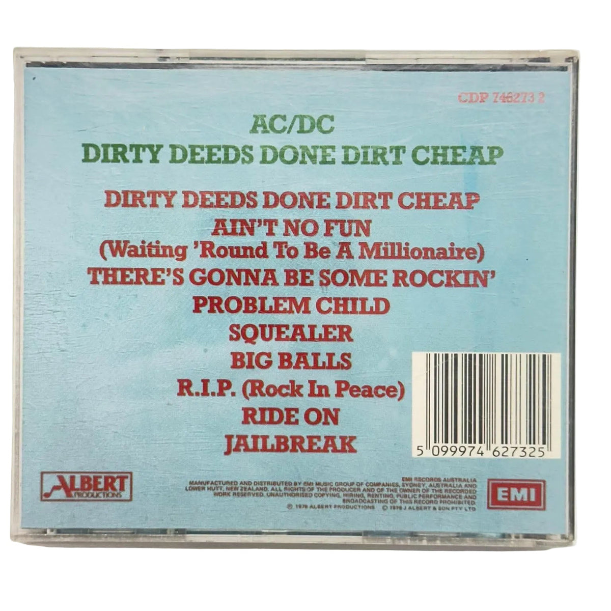 ACDC CD 'Dirty Deeds Done Dirty Cheap'