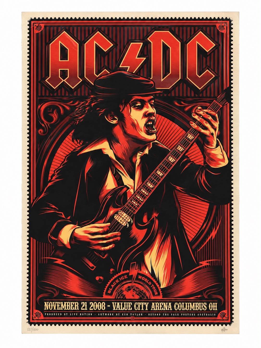 ACDC Poster Serialised (121/500) Limited Edition