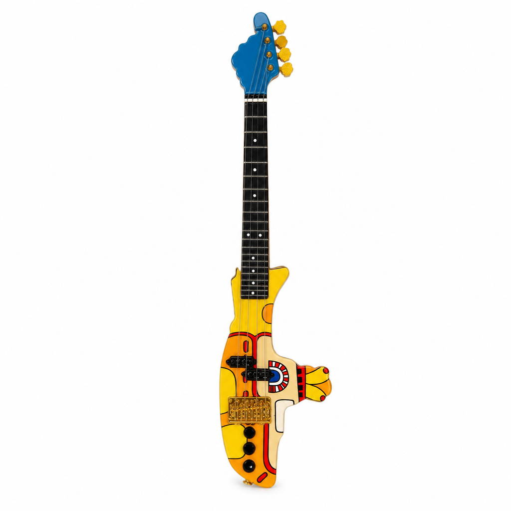 Mini Guitar 'Beatles' Yellow Submarine Display