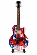 Mini Guitar Display Beatles Abbey Road Design
