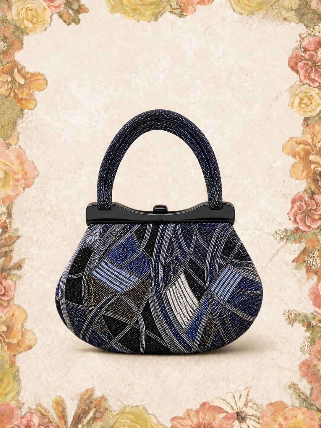 Handbeaded Japanese Vintage Handbag