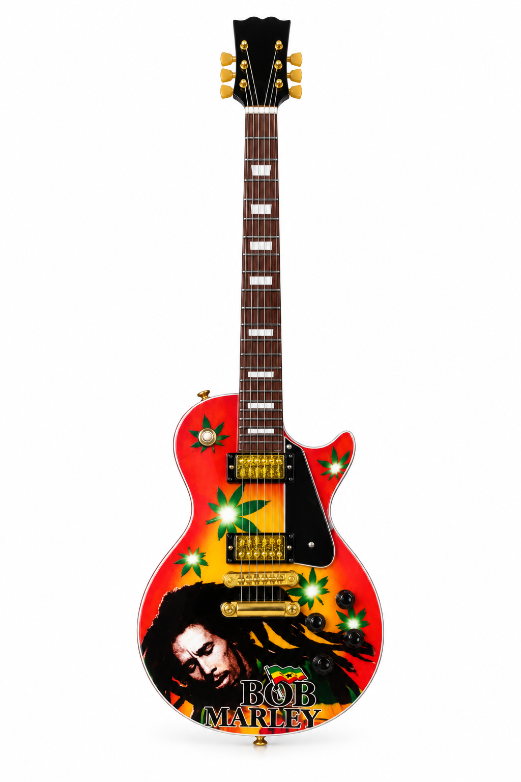 Mini Guitar Display Bob Marley Design
