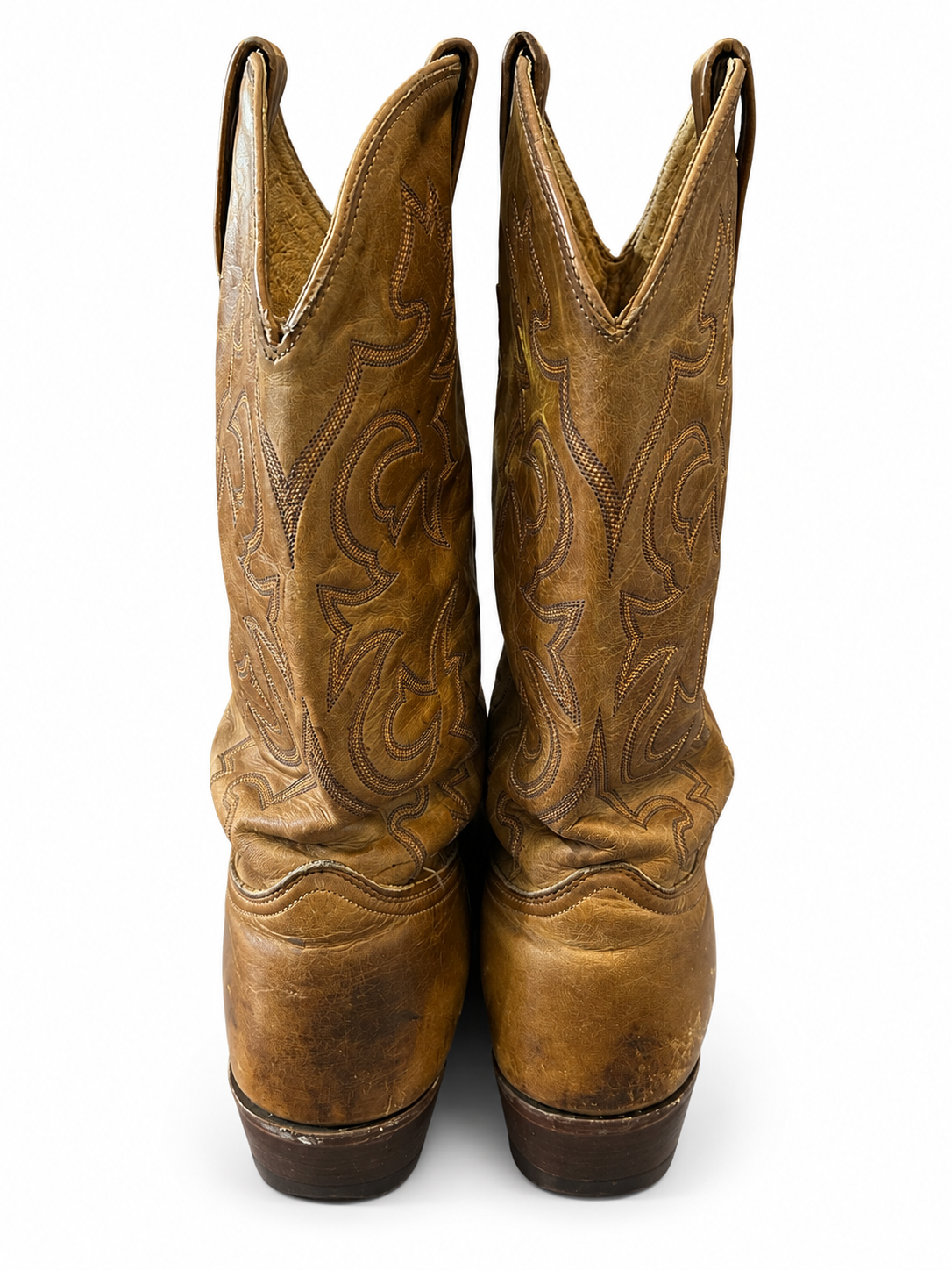 American Vintage Genuine Leather J Chisholm (M11) Caramel Cowboy Boot