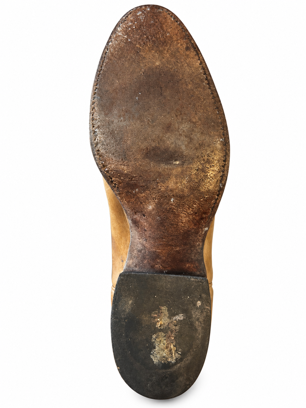 American Vintage Genuine Leather J Chisholm (M11) Caramel Cowboy Boot
