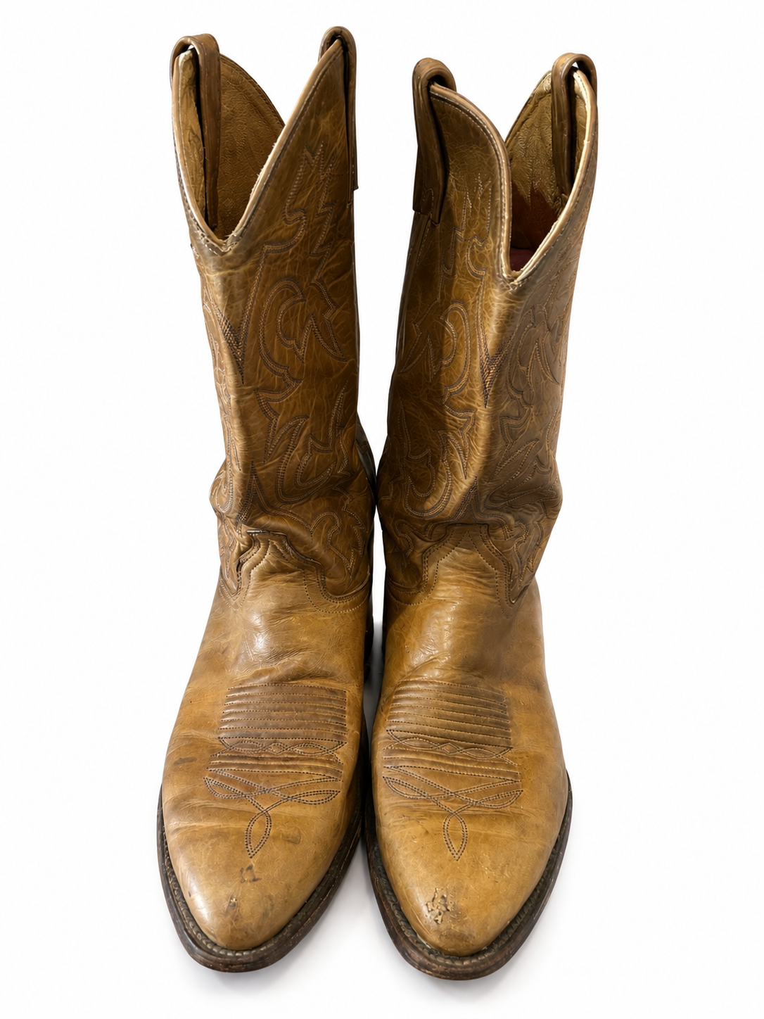 American Vintage Genuine Leather J Chisholm (M11) Caramel Cowboy Boot