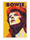 David Bowie Poster On Framing Card