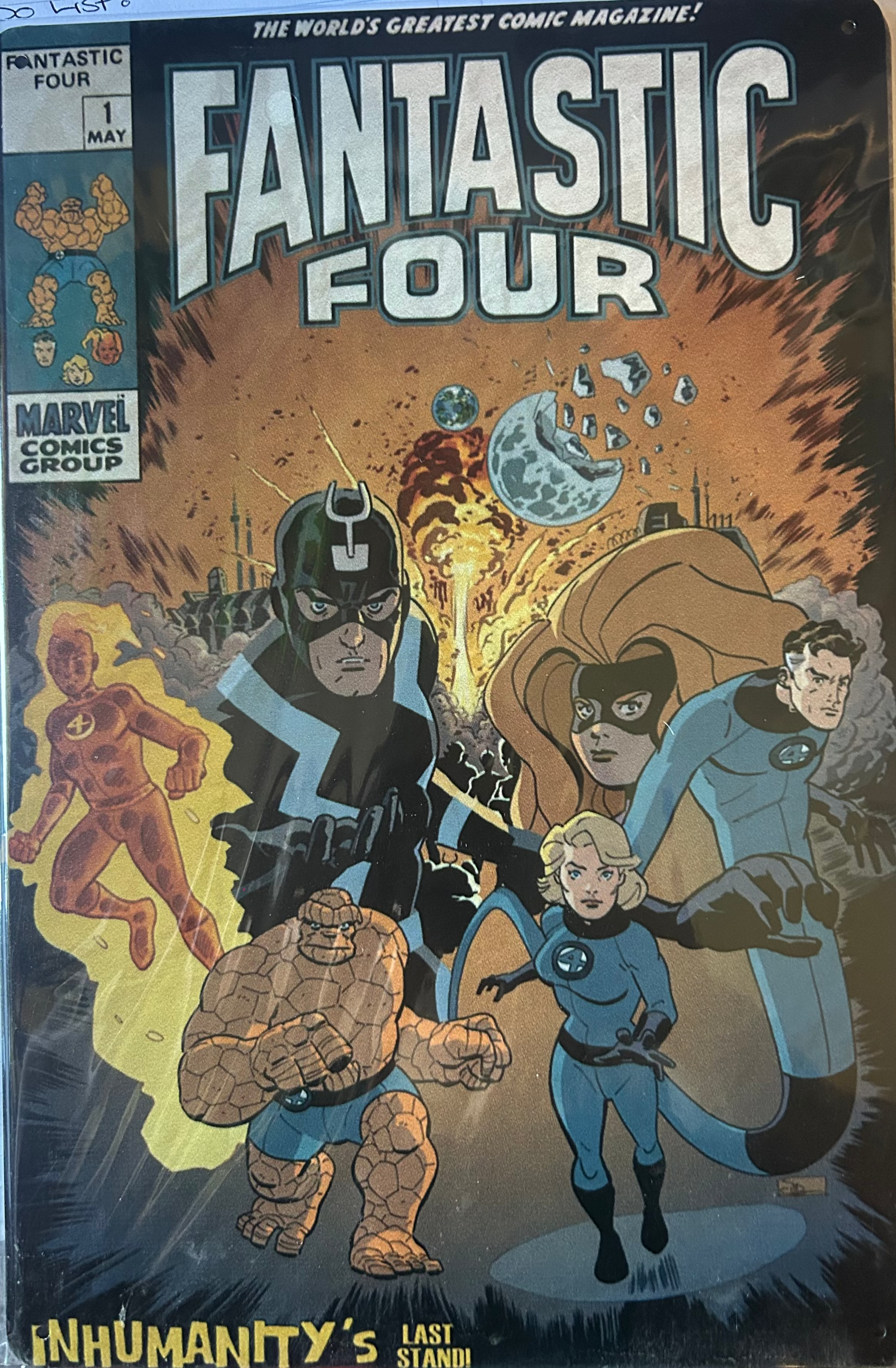 Fantastic Four Tin Sign
