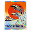 Poster 'Foo Fighters' Christ Church New Zealand Serialised (66/175) Limited edition On Foil