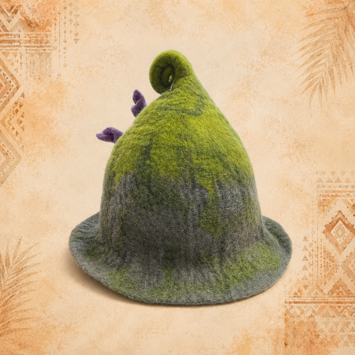 Felt Hat (W/Flower Embellishment)