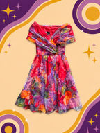 1950's Original Vintage Mr K Floral Dress
