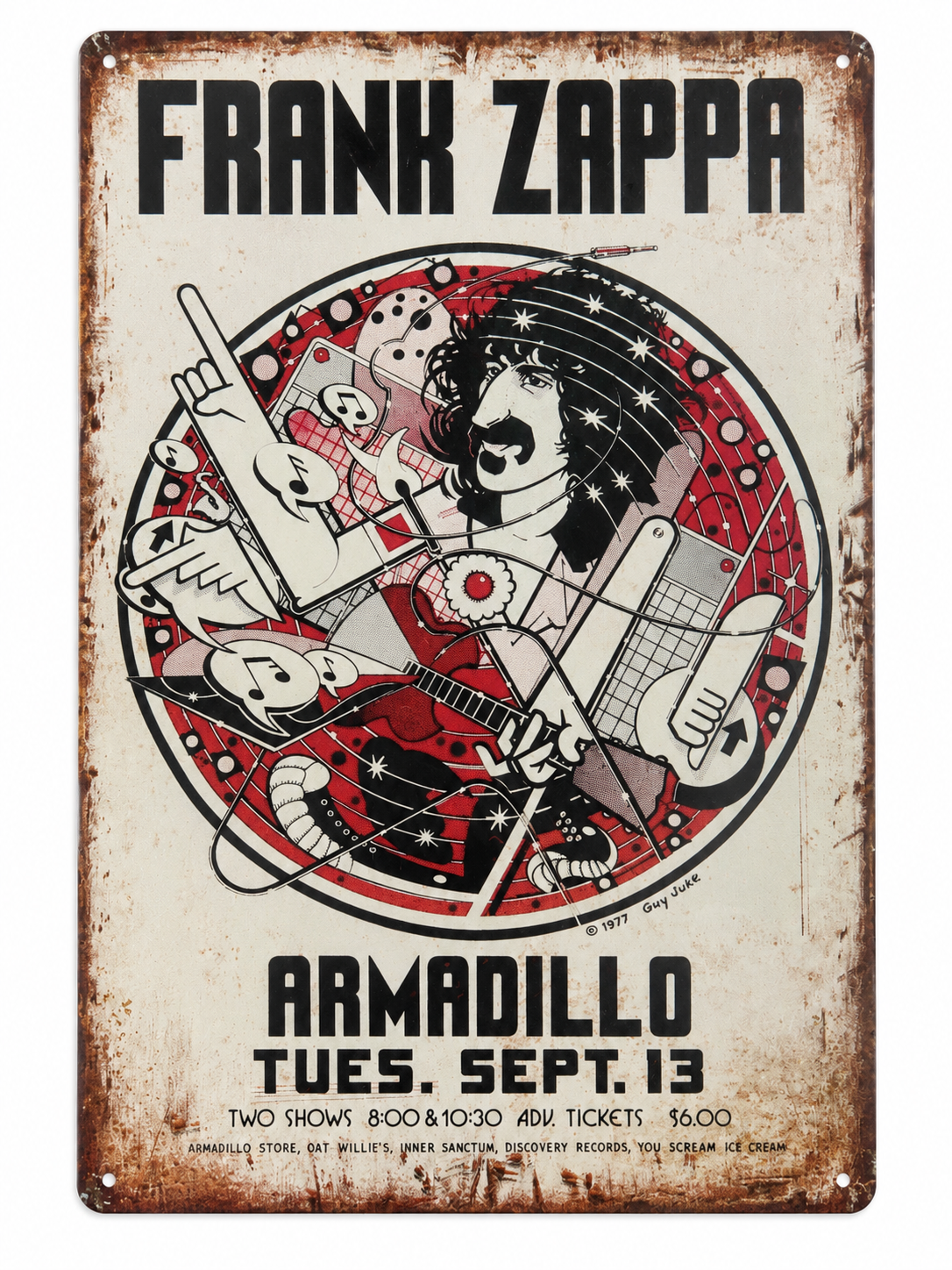 Frank Zappa Tin Sign