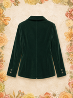 Vintage Green Velvet Blazer