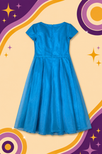 1950's/1960's Handmade Original Vintage Blue Glitter Dress