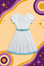 1950's Original Vintage Handmade Aus Polka Dot Dress