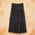 3rd Eye Boho 100% Cotton Tassel Maxi Skirt