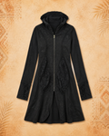 3rd Eye 100% Cotton Black Embroidery Zip Up Jacket W/Hood