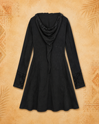 3rd Eye 100% Cotton Black Embroidery Zip Up Jacket W/Hood