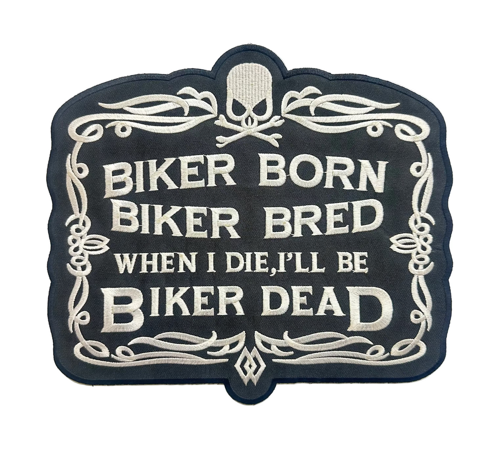 Iron On Patches (Large) Motorcycle