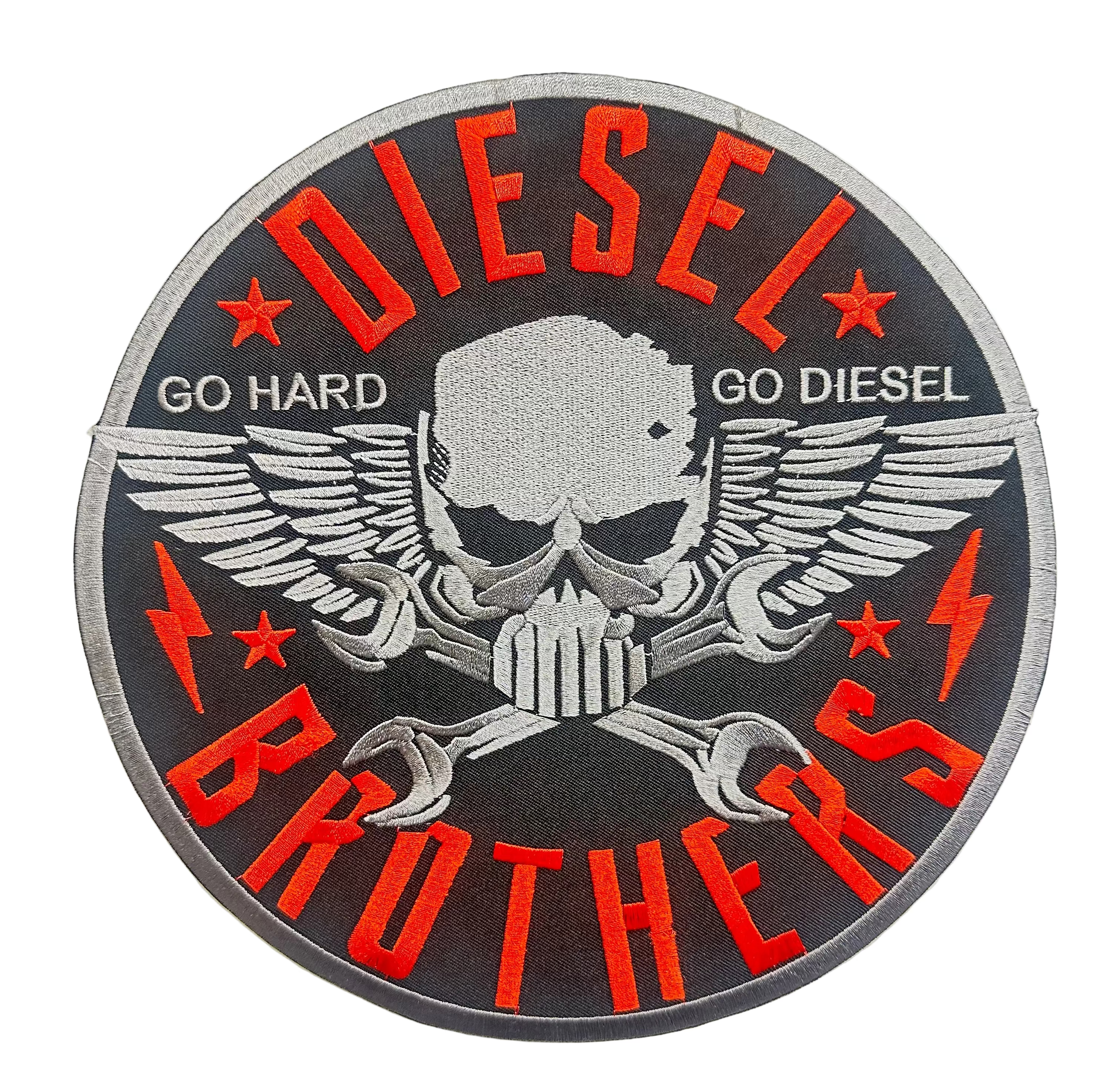 Iron On Patches (Large) Motorcycle