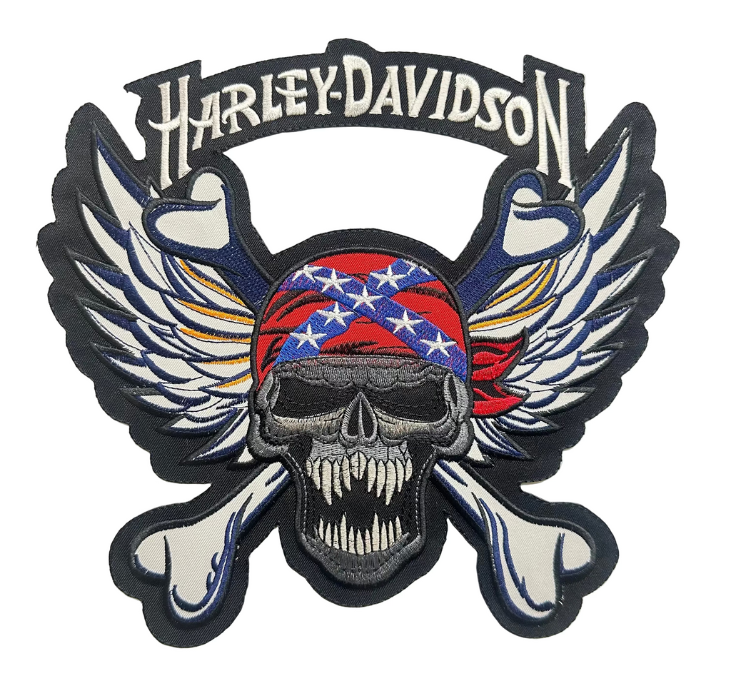 Iron On Patches (Large) Motorcycle