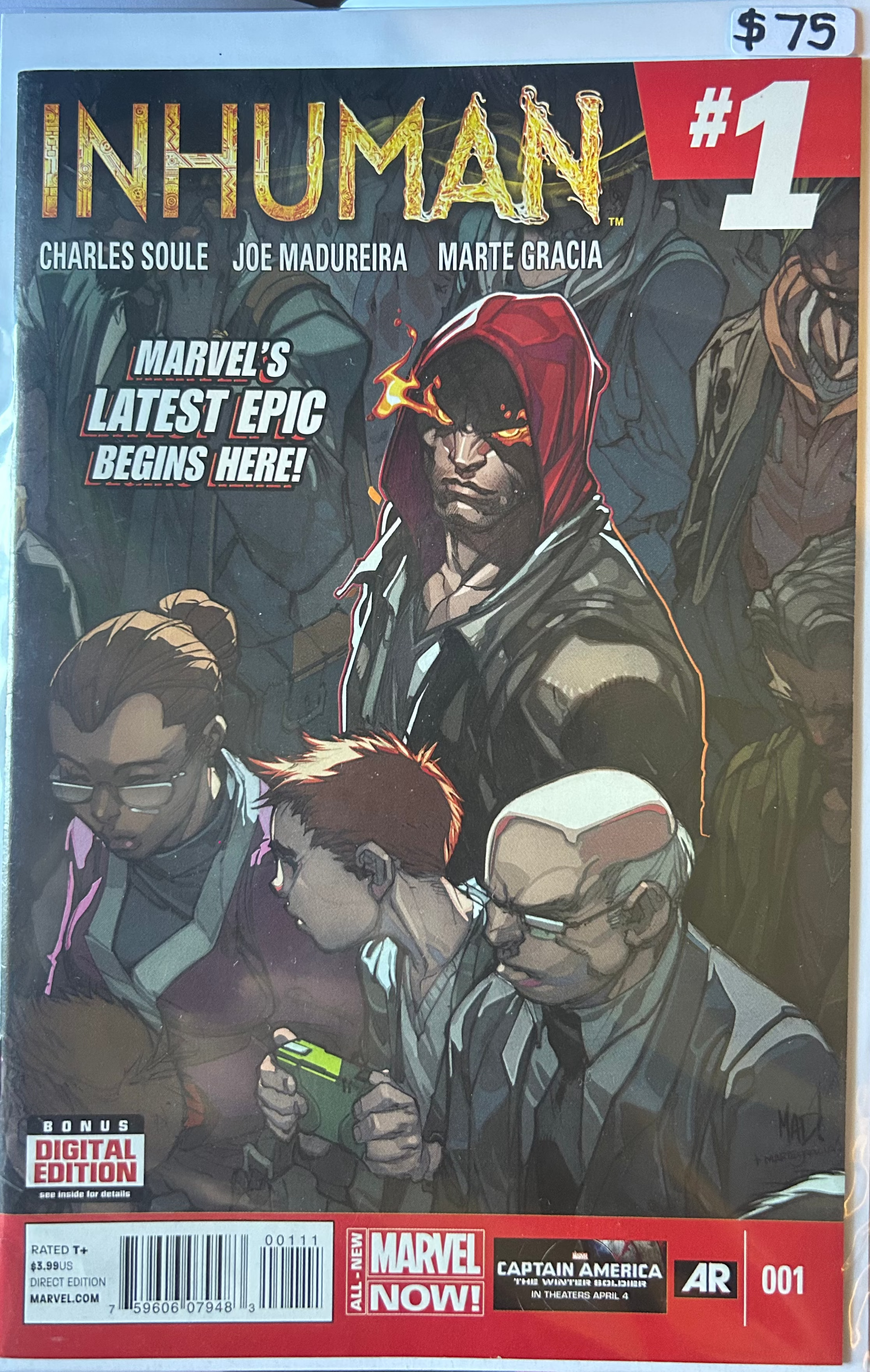Inhuman Direct Edition #1 Comic Bonus Digital Edition Inside