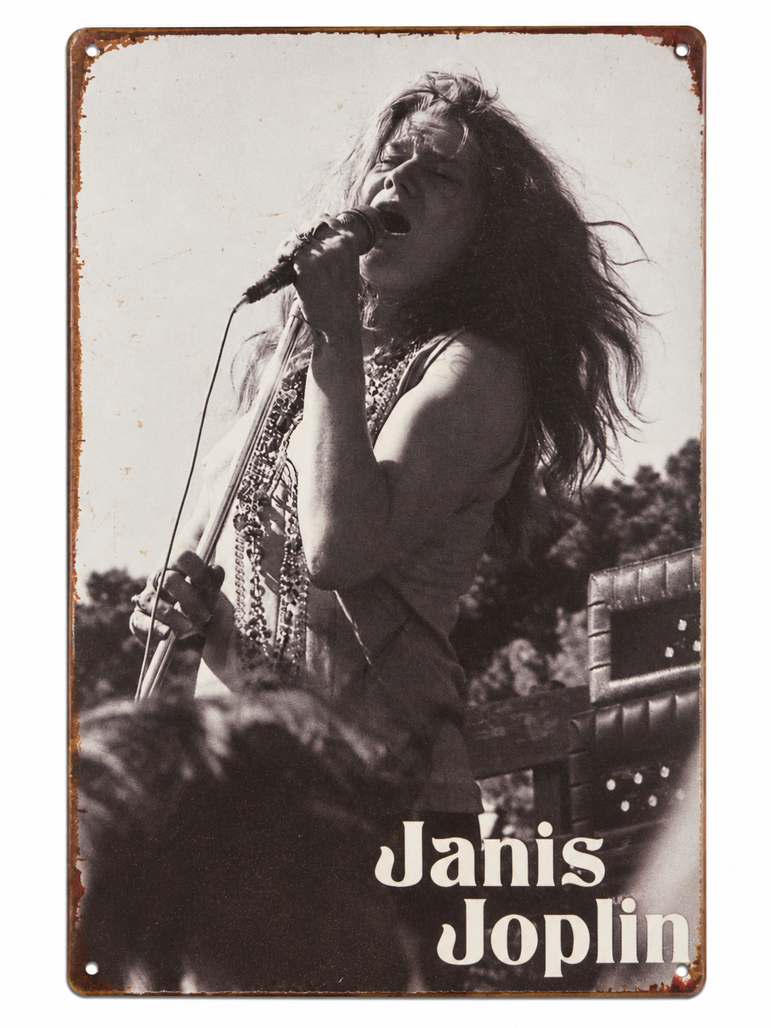 Janis Joplin Tin Sign