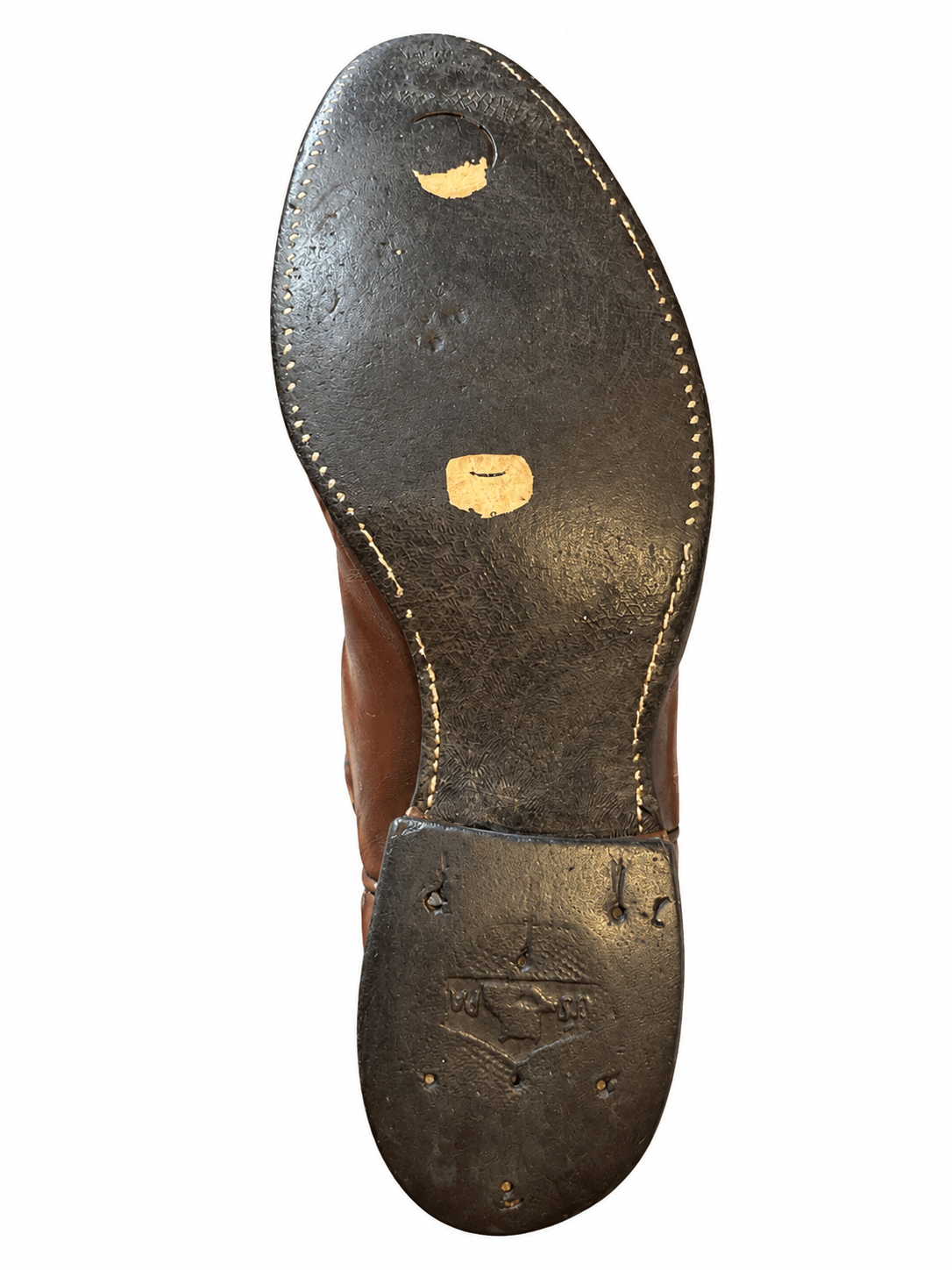 American Vintage Genuine Leather Justin (M8.5/W10.5) Chocolate Brown Cowboy Boots