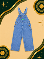 Mens Vintage Key Denim Overalls