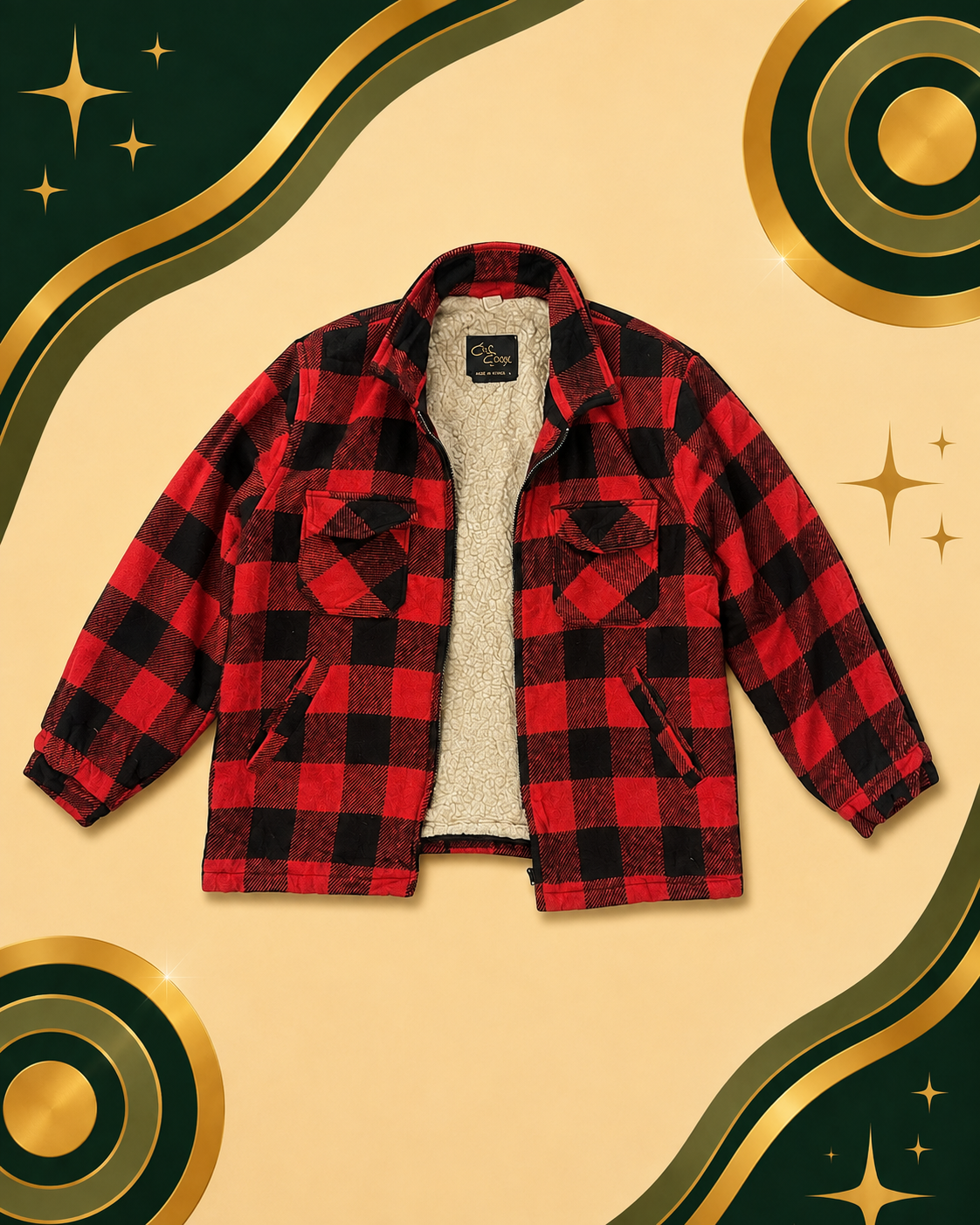 Mens American Vintage Cal Craft Flannel Jacket