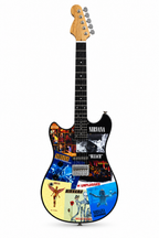 Mini Guitar Display Nirvana Collage Design