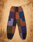 Mens 3rd Eye 100% Cotton Bee Patchwork Pants