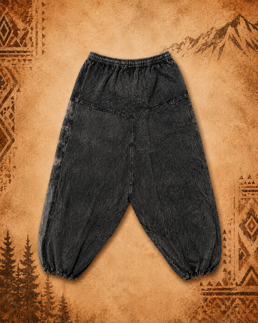 Mens 3rd Eye Wide leg Patchwork Pants
