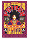 Prince Poster On Framing Card '1977' Edition