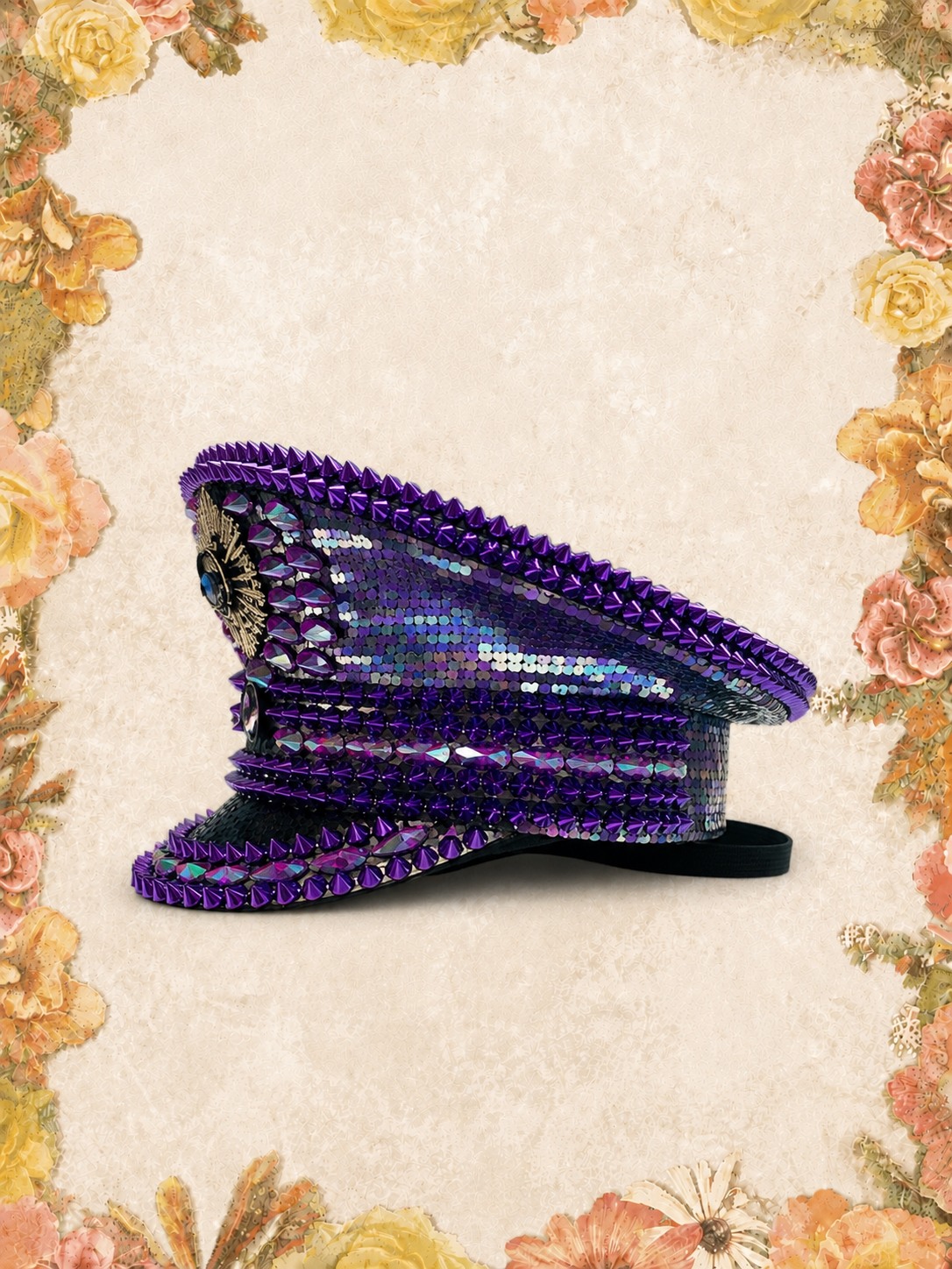 Rhinestone Studded Hat
