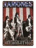 Ramones Hey Ho Lets Go Tin Sign