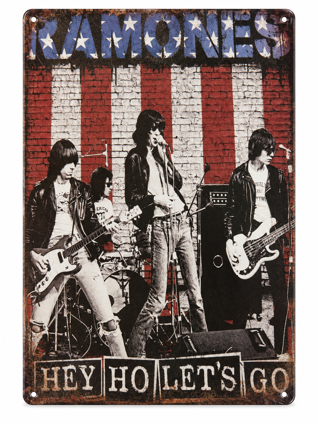 Ramones Hey Ho Lets Go Tin Sign