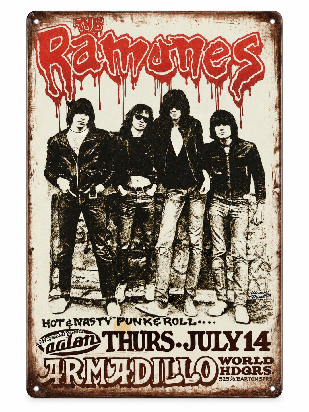 The Ramones Tin Sign