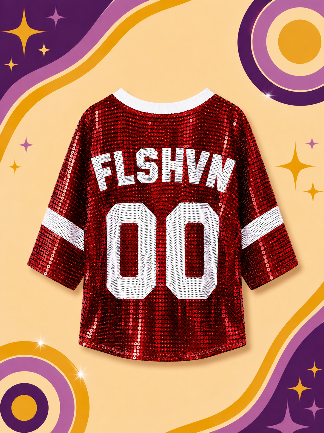 Sequin Red 'Coca Cola' T-Shirt Jersey