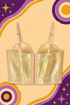 Futuristic Cropped Corset Top