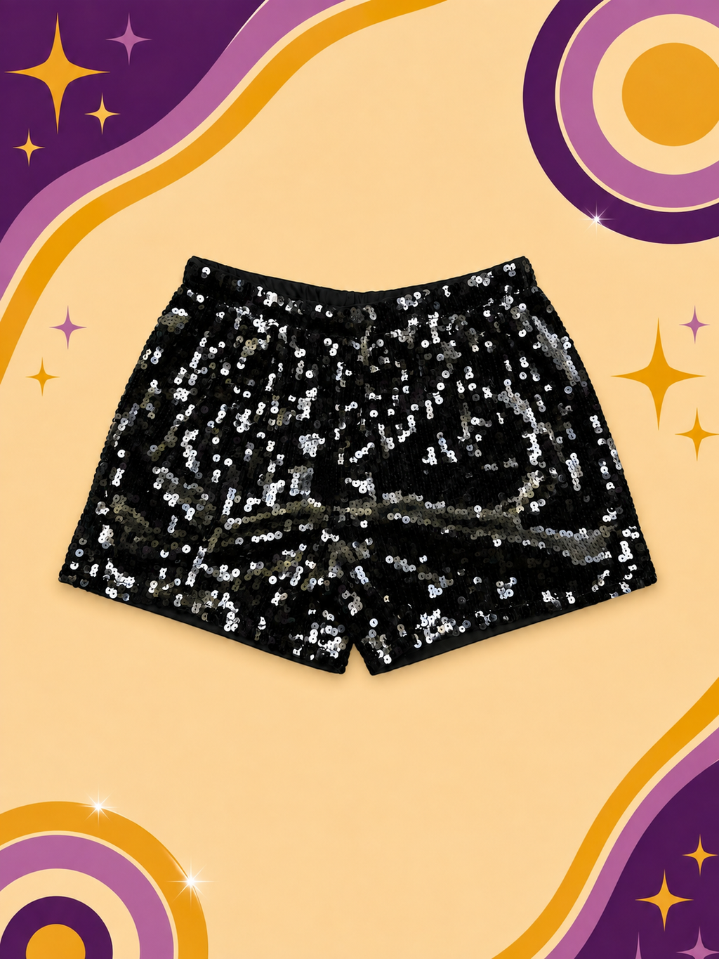 Sequin 1970's Inspired Hot Pants