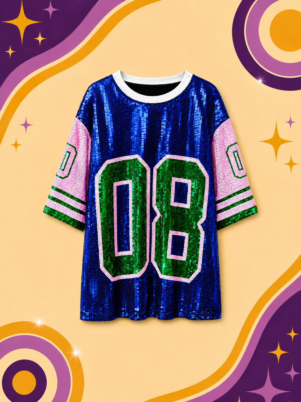 Sequin Jersey T-Shirt Multicolour