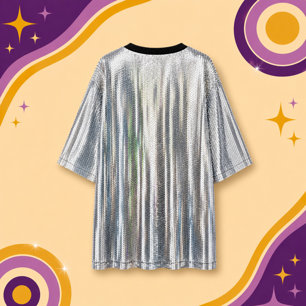 Sequin Silver 'Coca Cola' T-Shirt