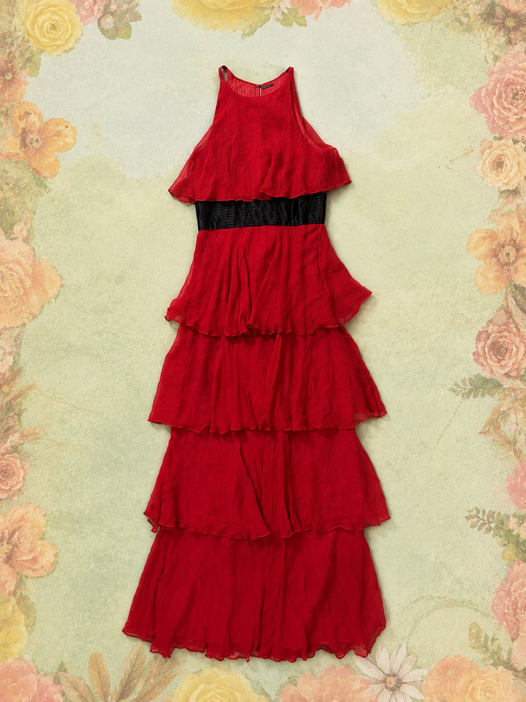 Vintage Silk BCBG Maxazria Red Dress