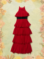 Vintage Silk BCBG Maxazria Red Dress