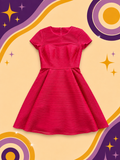 1950's Original Vintage Ted Baker Hot Pink Dress