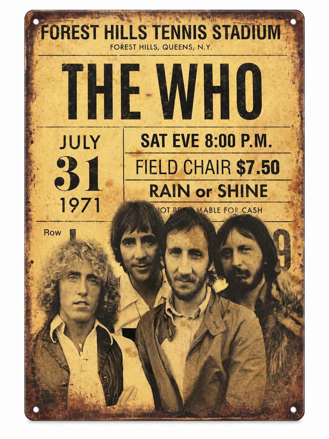 The Who Tin Sign