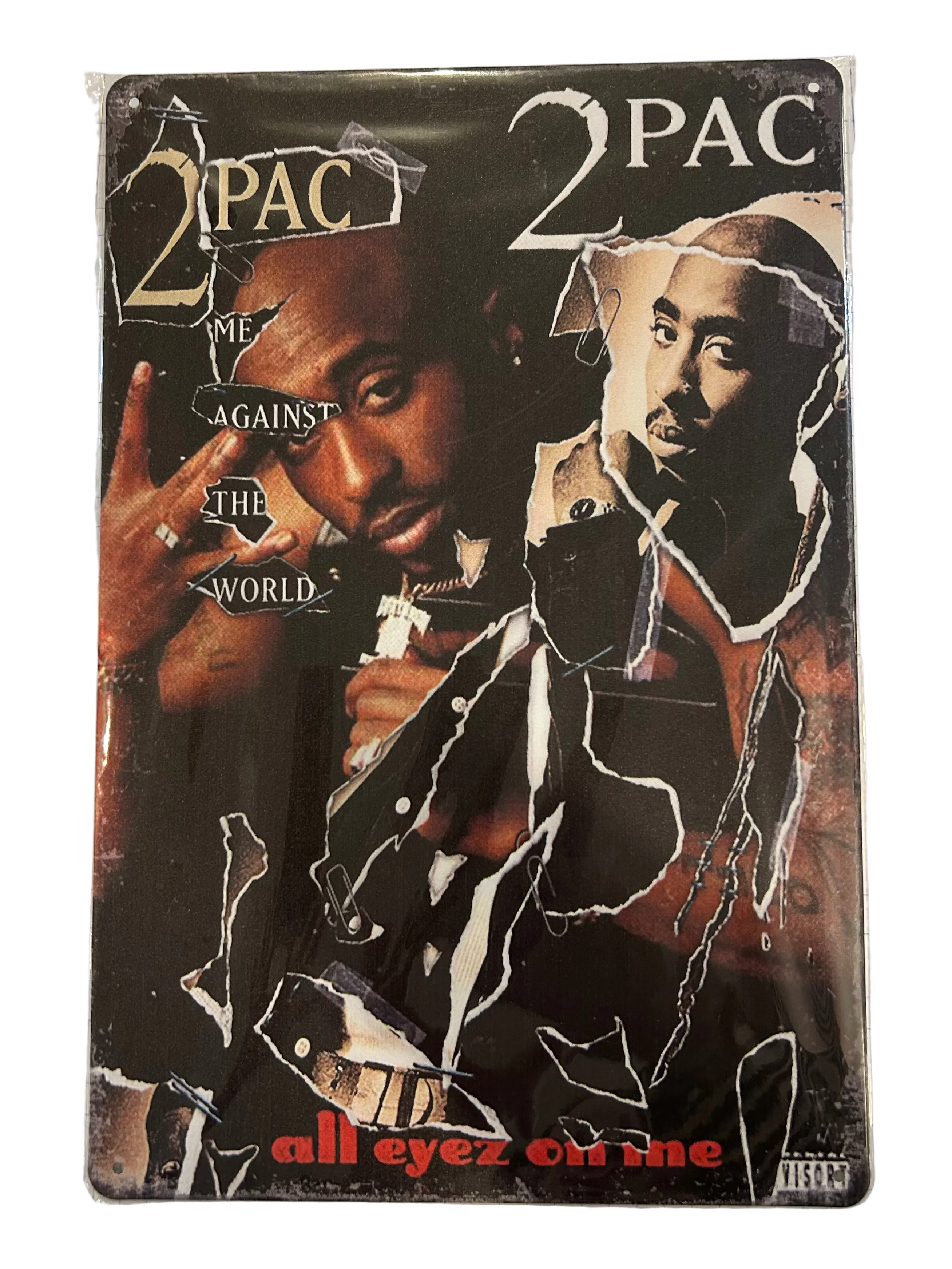 2Pac All Eyes On Me Tin Sign