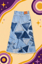 Upcycled Levi's 516 Denim Maxi Skirt