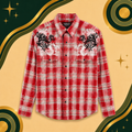 Mens American Vintage Rock N Roll Cowboy Button Up