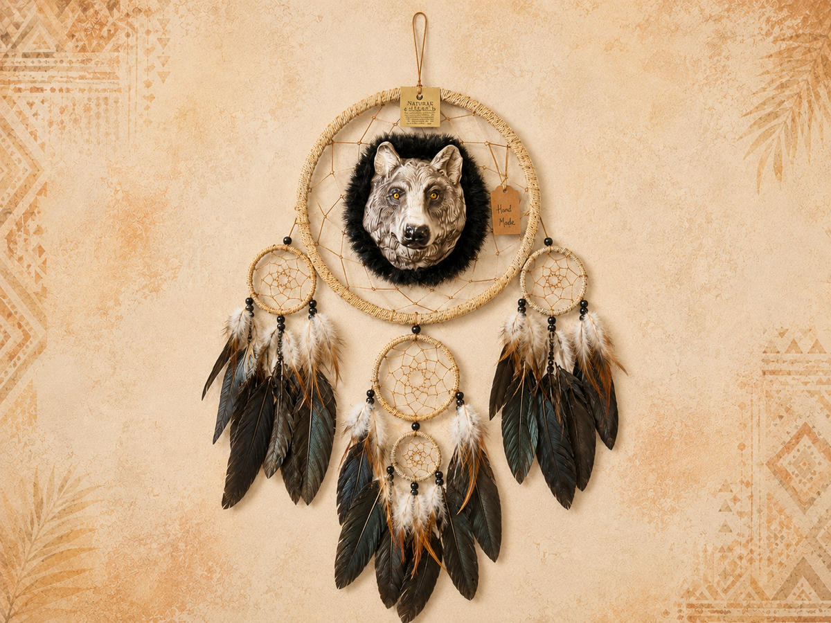 Wolf Dream Catcher